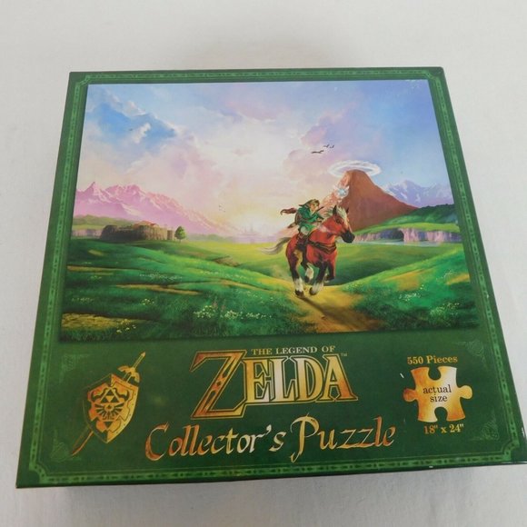 Legend Of Zelda 550 Piece Puzzle Links Ride Nintendo USAopoly Assembled Complete - Picture 4 of 9